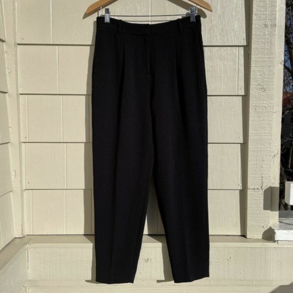 COS Pants - COS black pleated tapered pants